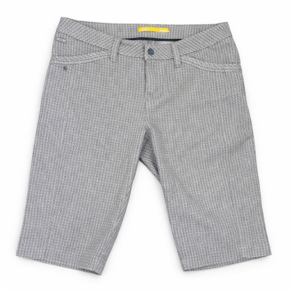Lolë Women’s Golf Bermuda Shorts Gray Geometric Print Size 8